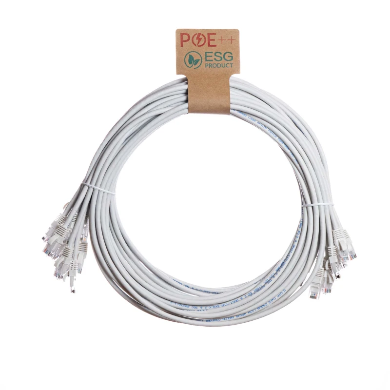 Image of Cablenet Cablenet 1m Cat6 RJ45 White U/UTP LSOH 24AWG Snagless Booted Patch Lead (PK10) L60-8010P