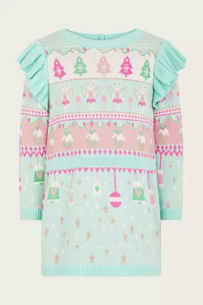 Image of Baby Fair Isle Knit Dress