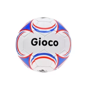 Image of Gioco Football White/Blue/Red Midi (Size 2)