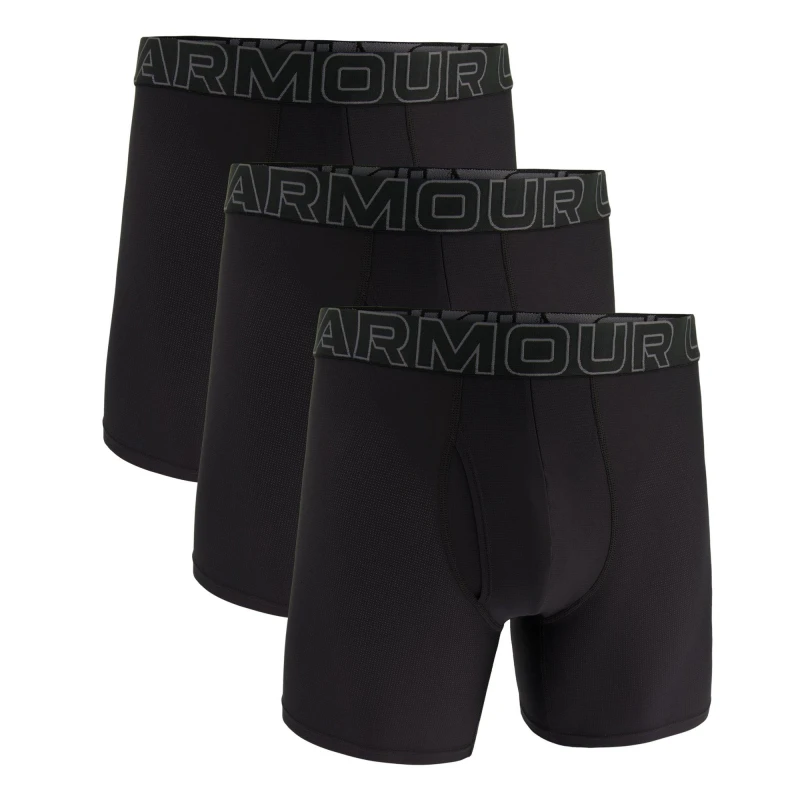 Image of Under Armour Mens Performance Mesh Boxers Black male Small