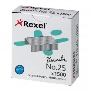 Image of Bambi NO.25 4MM Staples (Box 1500) - Outer Carton of 20