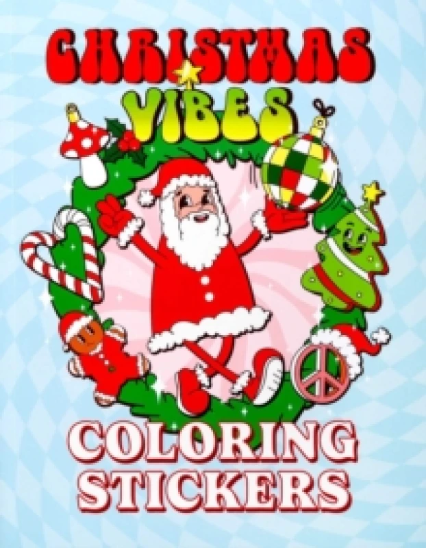 Image of Christmas Vibes Coloring Stickers Paperback / softback