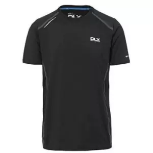 Image of Trespass Mens Menzie Short Sleeve Active T-Shirt (XS) (Black)