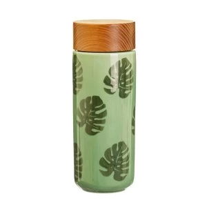 Image of Sass & Belle Cheese Plant Leaf Ceramic Bottle