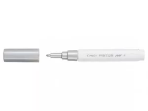 Image of Pilot Pintor Fine Bullet Tip Paint Marker 2.9mm Silver Single Pen 4902