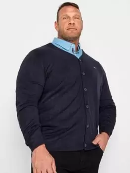 Image of BadRhino Essential Cardigan Knitwear - Blue Size XL, Men