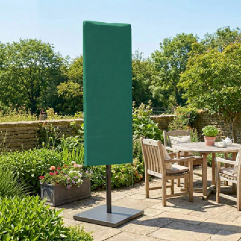 Image of Outsunny Garden Parasol Cover For 2-4M Umbrella Protector, Dark Green