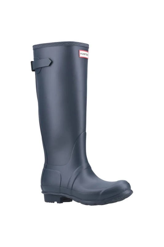 Image of Hunter Womens Original Tall Back Adjustable Wellies Wellington Boots - UK 3 Blue female GDE2865NVY3