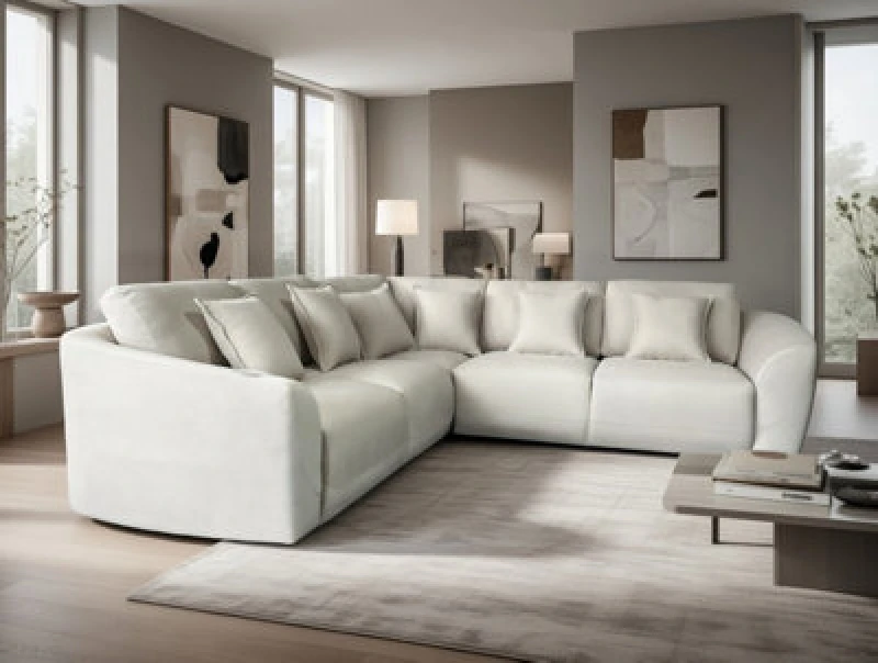 Image of DS Living The Veneto 5 Seater Lounger Sofa in Grey Grey Unisex