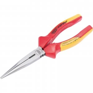 Image of Draper Expert Ergo Plus VDE Insulated Slimline Long Nose Pliers 200mm