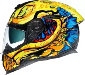 Image of Nexx SX.100R Abisal Helmet, blue-yellow Size M blue-yellow, Size M