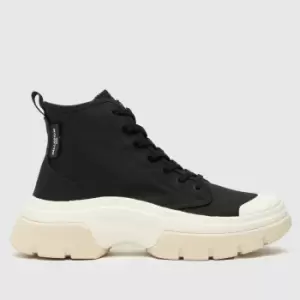 Image of Palladium Black & White Pallawave Trainers