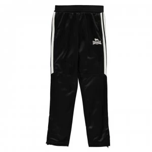 Image of Lonsdale Junior Boys 2 Stripe Tapered Trousers - Black