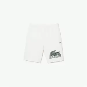 Image of Lacoste Crocodile Shorts Infant Boys - White