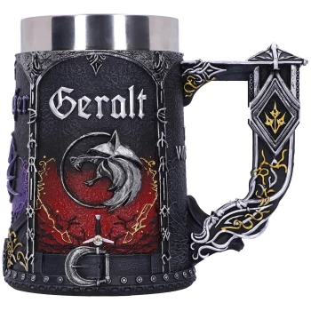 Image of The Witcher Geralt, Yennefer & Ciri Collectible Tankard 15.5cm