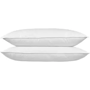 Image of HOMESCAPES Goose Feather and Down King Size Pillow Pair - White
