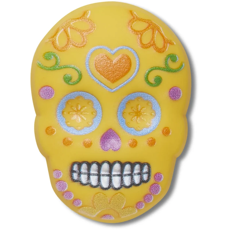Image of Crocs Jibbitz Crocs Dia De Los Muertos Sugar Skull Jaune Unisex TU