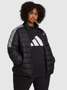 Image of Adidas Essentials Down Jacket - Plus Size, Black, Size 4X, Women