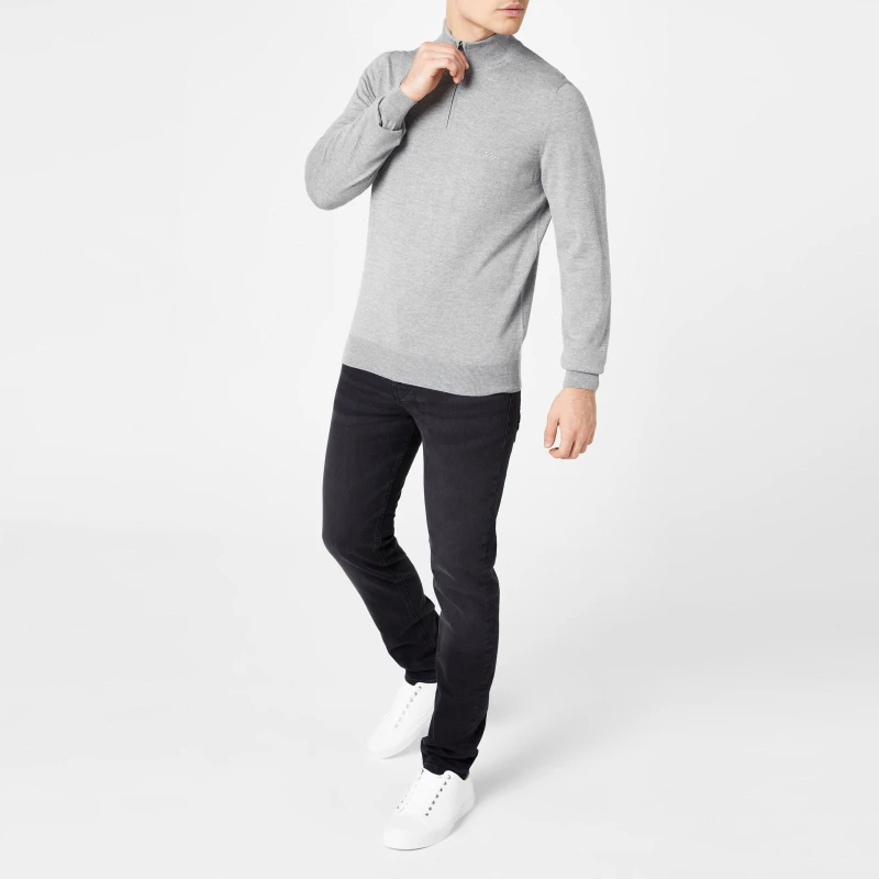 Image of Boss Taber Tapered Fit Jeans - Blue Blue 32 R