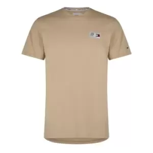 Image of Tommy Jeans Jeans Woven CN T Shirt Mens - Beige