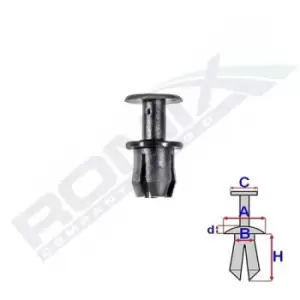 Image of ROMIX Clip C70519 MERCEDES-BENZ,E-Klasse Limousine (W211),C-Klasse Limousine (W203),190 (W201),A-Klasse (W168),E-Klasse Limousine (W210),CLS (C219)