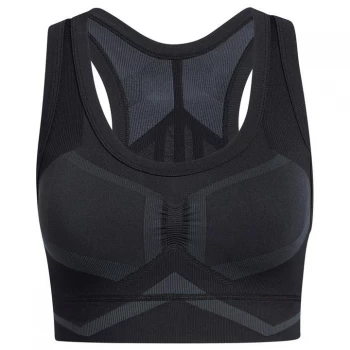 Image of adidas Studio Two Tone Sports Bra Womens - Black/Grey