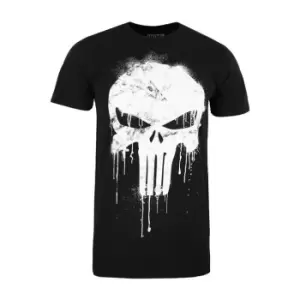 Image of Marvel The Punisher Skull T-Shirt - Black