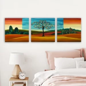 Image of PDKR10319 Multicolor Decorative Canvas Painting (3 Pieces)