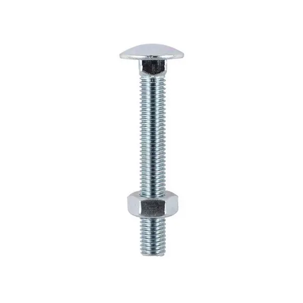 Image of Coach Bolts and Nut Zinc Plated 0830CB Size: M8