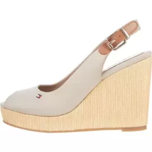 Image of Tommy Hilfiger Iconic Elena Sling Back Wedges - Grey