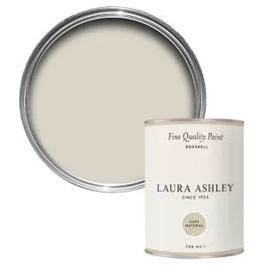 Image of Laura Ashley Soft Natural Eggshell Emulsion Paint, 750Ml