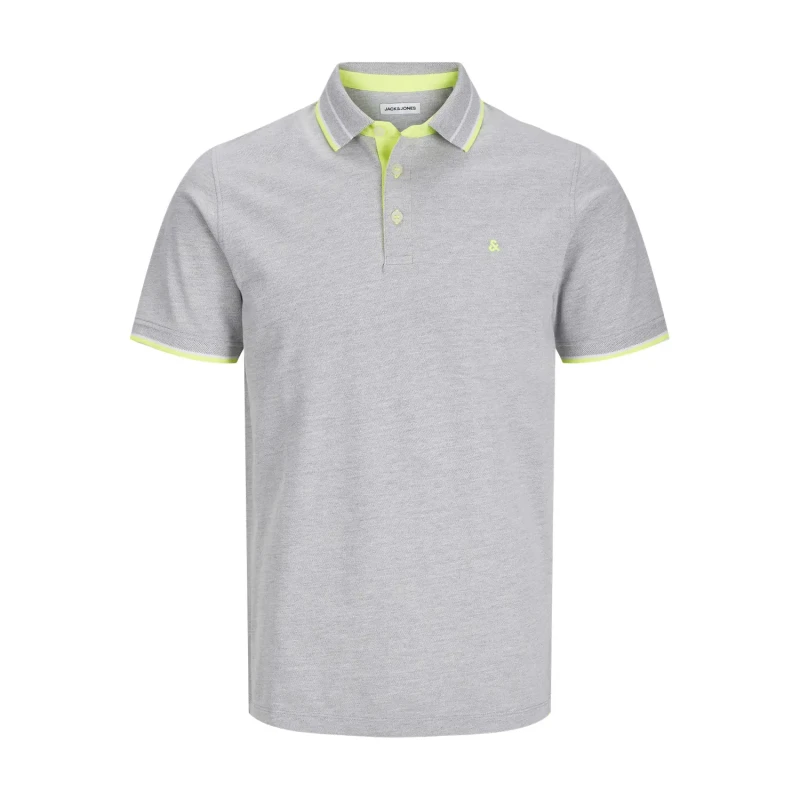 Image of jack & jones Jack & Jones Premium Paulos Polo - Grey Grey - JACK & JONES - Size: 5XL(62) Grey Male 5XL(62) LP99307