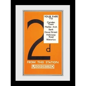 Image of Transport For London Fare 60 x 80 Framed Collector Print