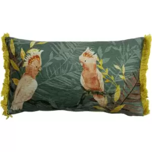 Image of Furn Mazari Cushion Cover (One Size) (Teal)