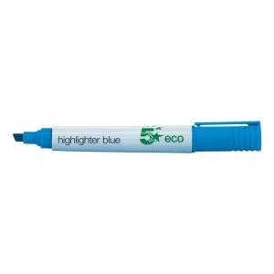 Image of Eco Highlighter 1 5mm Line Blue Pack 10 938063