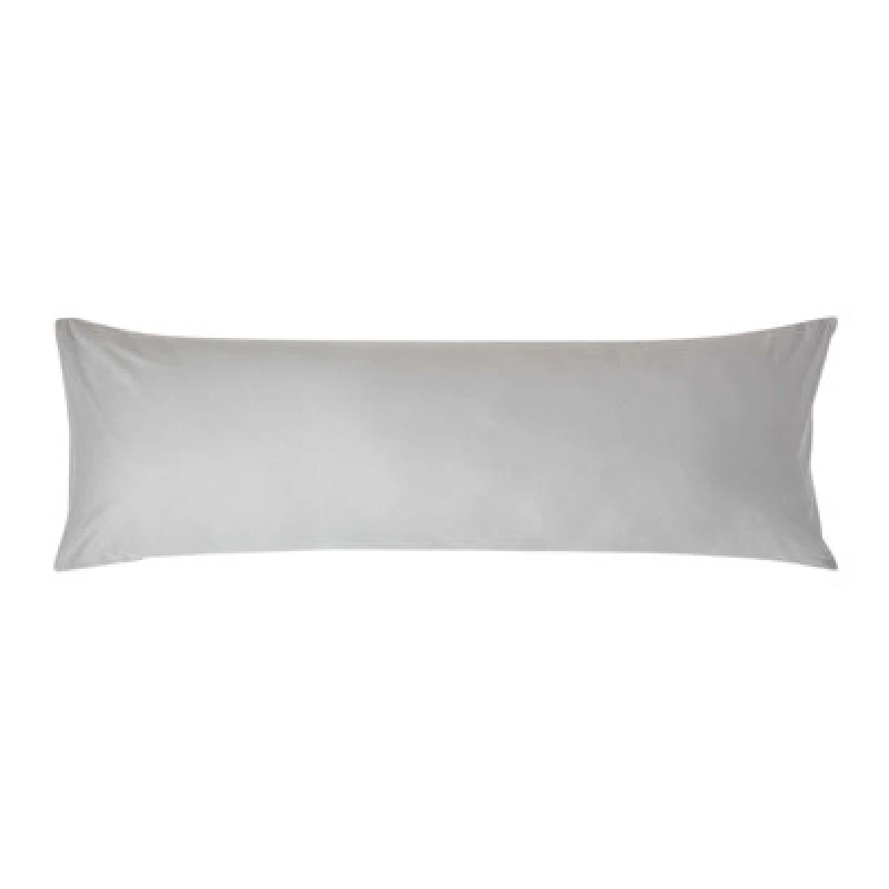 Image of Homescapes Egyptian Cotton Housewife Body Pillowcase 200 TC Silver
