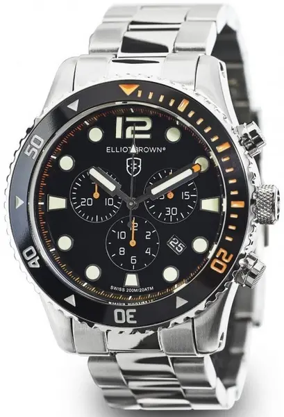 Image of Elliot Brown Watch Bloxworth Chronograph - Black ELB-014