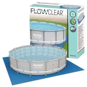 Image of Bestway Flowclear Pool Floor Protector Square Ground Sheet 488X488cm - Blue
