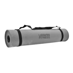 Image of Urban Fitness 6mm Patterned TPE Yoga Mat Charcoal