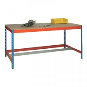 Image of Slingsby Blue and Orange Workbench With Lower Bar L1800xW900xD900mm 378941