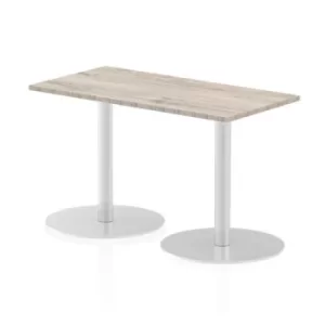 Image of Italia Poseur Table Rectangle 1200/600 Top 725 High Grey Oak