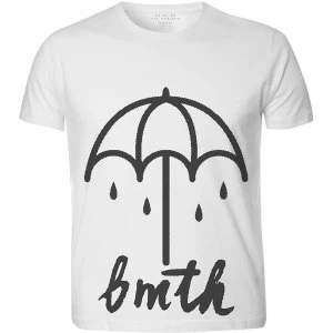Image of Bring Me The Horizon - Umbrella Unisex Medium T-Shirt - White,Sublimated