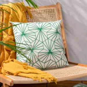 Image of Hexa Outdoor Cushion Green / 43 x 43cm / Polyester Filled