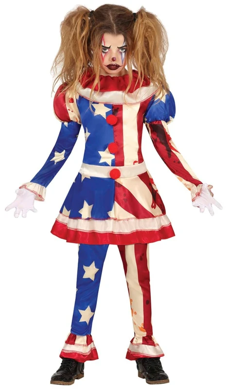 Image of Fiestas Guirca Fancy Dress Patriot Clown 5 ? 6 Years, Red CLG-FG78100
