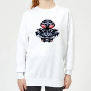 Image of Aquaman Black Manta Sea At War Womens Sweatshirt - White - L