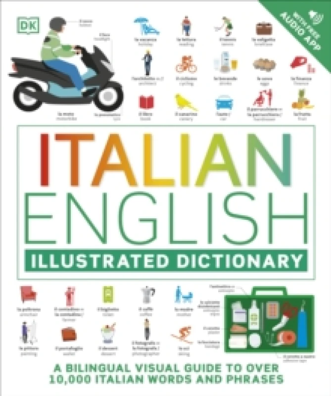 Image of Italian English Illustrated Dictionary. Paperback Books