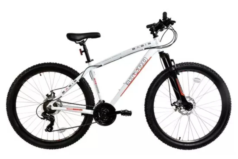 Image of Basis Basis El Toro Hardtail Mountain Bike 27.5" Wheel 19" in White Size: 19 in White 19 in Unisex 5060841474410