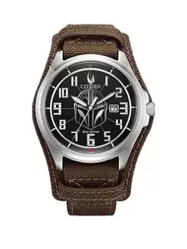 Image of Citizen Gents Star Wars Mandalorian Watch, Brown, Men
