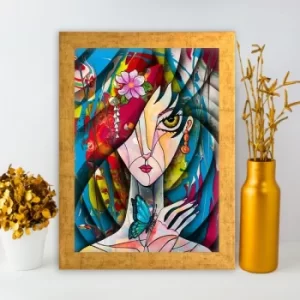 Image of AC1548365255 Multicolor Decorative Framed MDF Painting