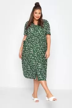 Image of Drop Pocket Smock Dress